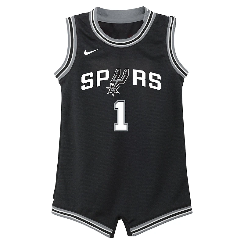 Maillot de joueur Nike Victor Wembanyama noir San Antonio Spurs Swingman pour enfant - Édition Icon