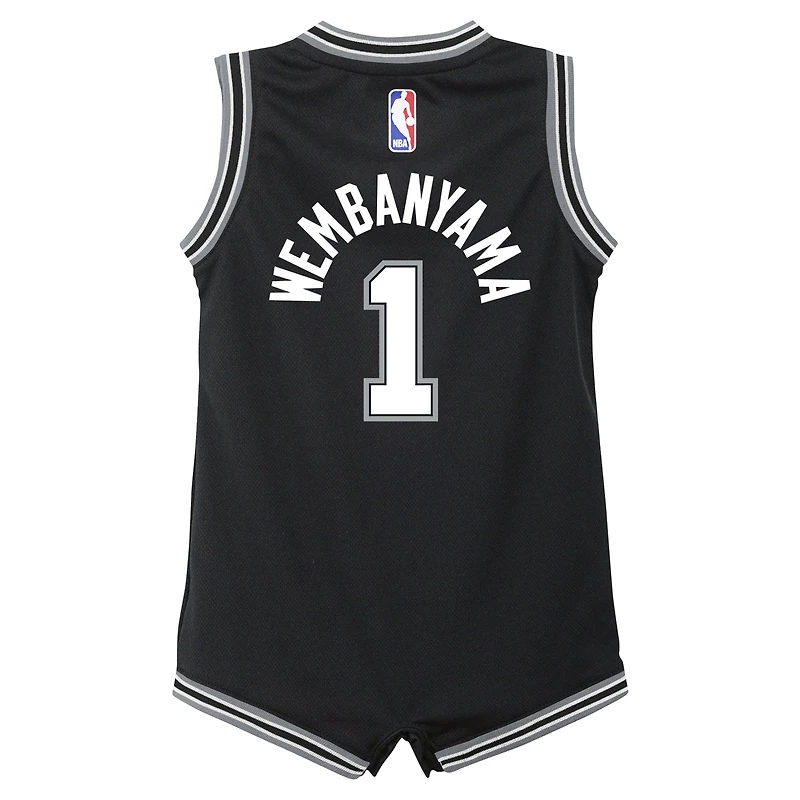 Maillot de joueur Nike Victor Wembanyama noir San Antonio Spurs Swingman pour enfant - Édition Icon