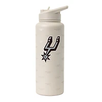 Bouteille de 1 litre (34 oz) Logo Brands San Antonio Spurs Sand Ghost Quencher