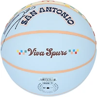 Ballon de basket-ball Wilson City Edition 2024-25 autographié par Manu Ginobili des San Antonio Spurs