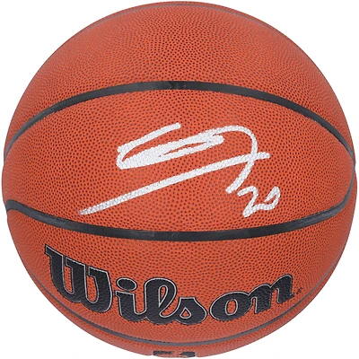 Ballon de basketball d'intérieur/extérieur Wilson Authentic Series autographié par Manu Ginobili des San Antonio Spurs