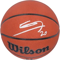 Ballon de basketball d'intérieur/extérieur Wilson Authentic Series autographié par Manu Ginobili des San Antonio Spurs
