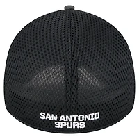 Casquette New Era noire San Antonio Spurs Subtle Camo 39THIRTY Flex pour homme