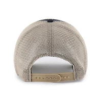 Men's '47 Black/Tan San Antonio Spurs Wabash Patch Clean Up Adjustable Hat