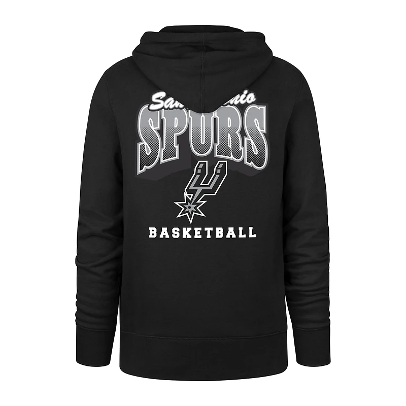 Men's '47 Black San Antonio Spurs 2025/26 City Edition Jab Step Headline Hoodie