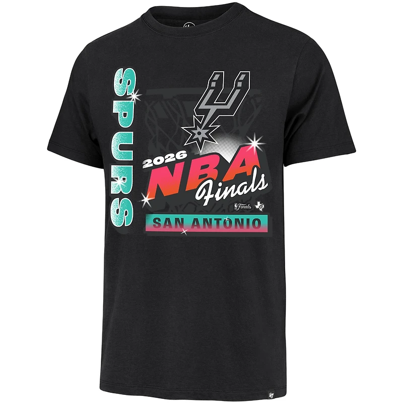Men's '47 Black San Antonio Spurs 2026 NBA Finals Franklin Fiesta T-Shirt