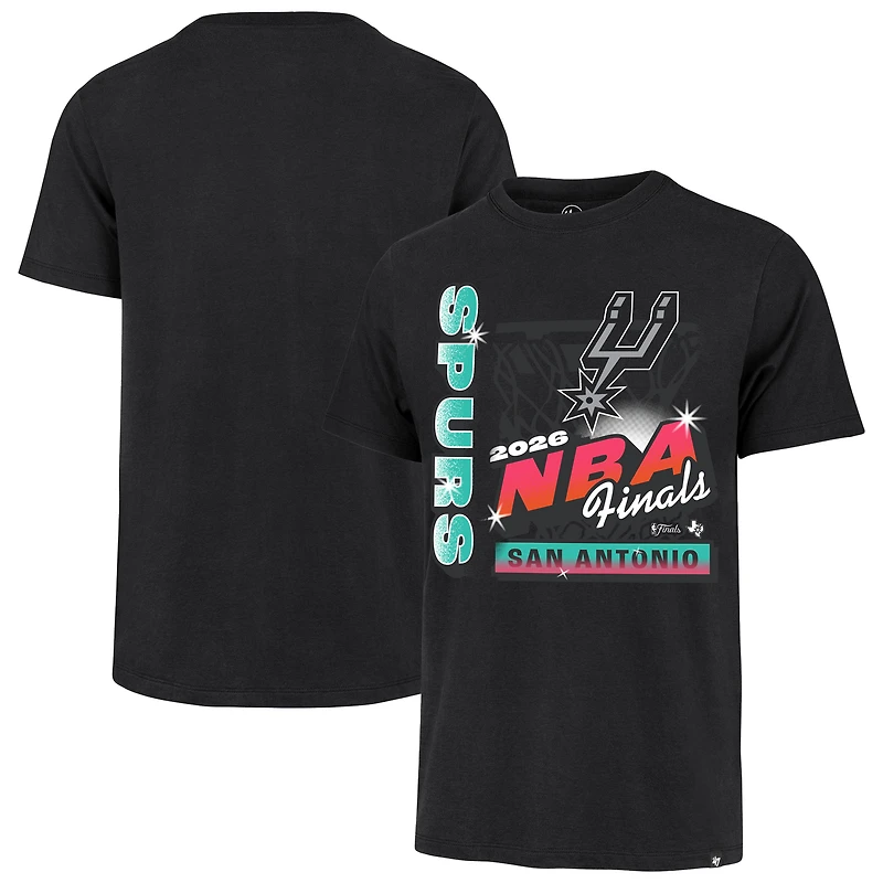 T-shirt Franklin Fiesta noir pour homme, numéro 47, San Antonio Spurs, finales NBA 2026