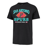 Men's '47 Black San Antonio Spurs Big & Tall Courtside Franklin T-Shirt