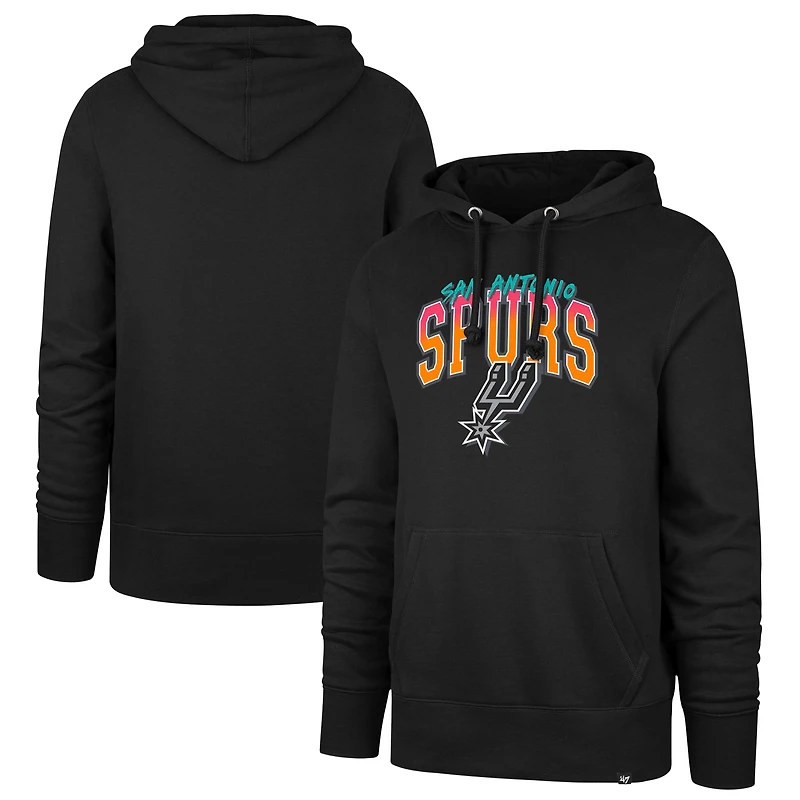 Men's '47 Black San Antonio Spurs Big & Tall Fiesta Hoodie