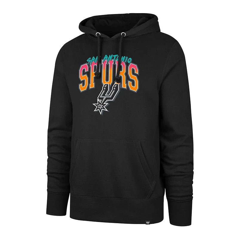 Men's '47 Black San Antonio Spurs Big & Tall Fiesta Hoodie