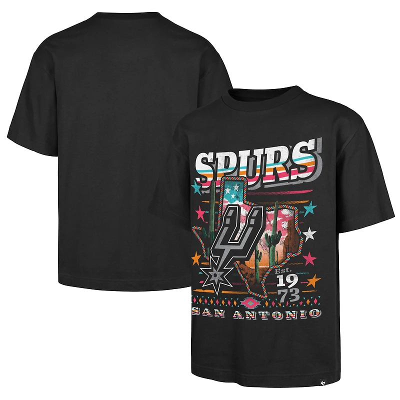 Men's '47 Black San Antonio Spurs Big & Tall State Of Texas Franklin T-Shirt
