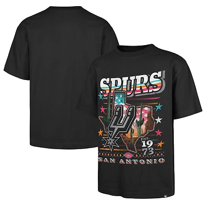 Men's '47 Black San Antonio Spurs Big & Tall State Of Texas Franklin T-Shirt