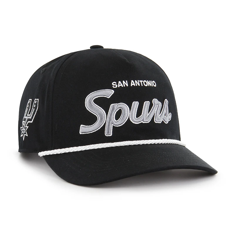 Casquette ajustable San Antonio Spurs Crosstown Script Hitch noire pour homme, modèle 47