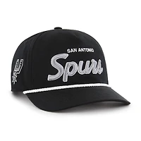 Casquette ajustable San Antonio Spurs Crosstown Script Hitch noire pour homme, modèle 47