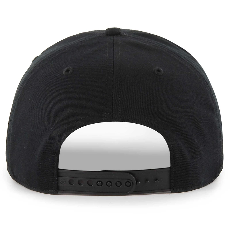 Men's '47 Black San Antonio Spurs Crosstown Script Hitch Adjustable Hat