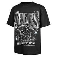 Men's '47 Black San Antonio Spurs Past Champs Collection Flashbulb Foundation T-Shirt