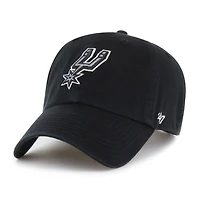 Casquette ajustable noire pour homme San Antonio Spurs, logo principal, modèle 47