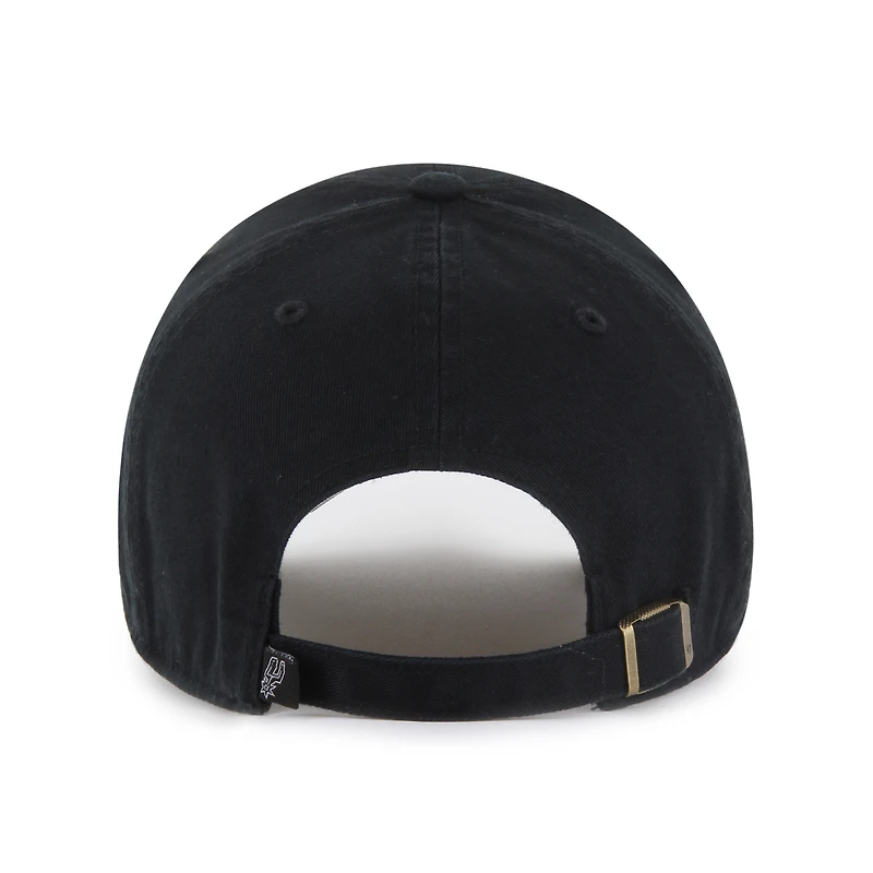 Men's '47 Black San Antonio Spurs Primary Logo Clean Up Adjustable Hat
