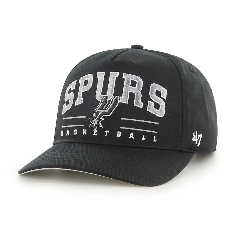 Men's '47 Black San Antonio Spurs Roscoe Hitch Adjustable Hat