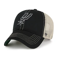 Casquette trucker ajustable San Antonio Spurs Trawler Hardwood Classics Clean Up grise pour homme, modèle 47, Trawler, Classics.