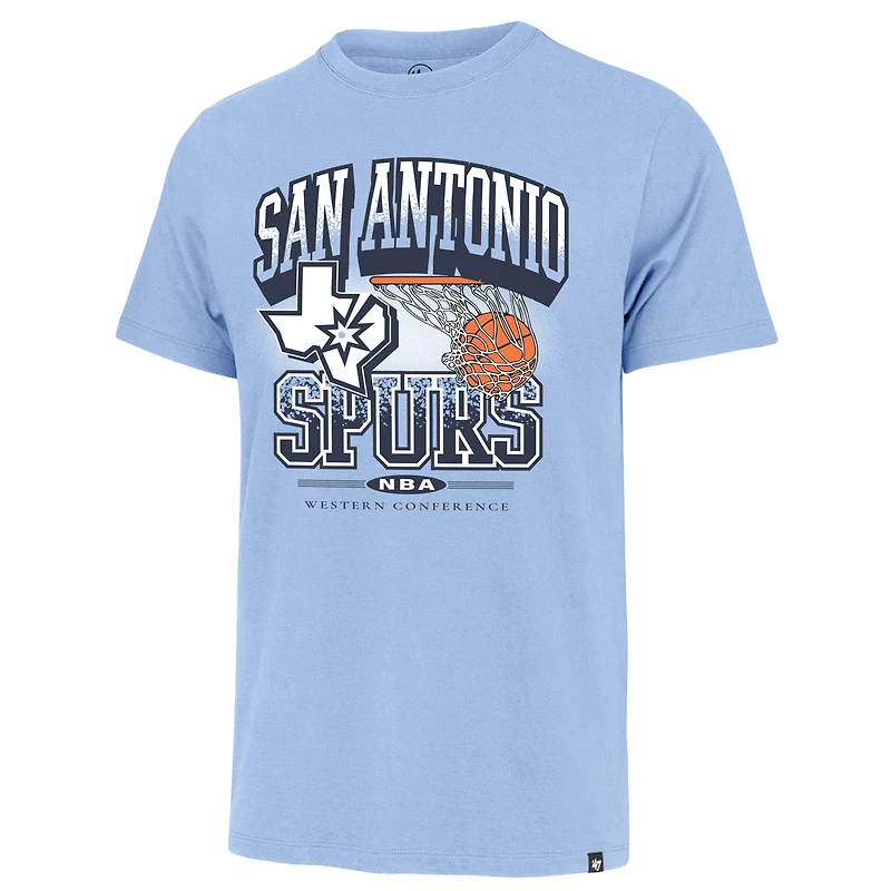 Men's '47  Blue San Antonio Spurs No Look Franklin T-Shirt