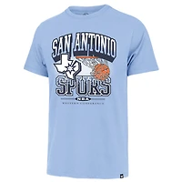 Men's '47  Blue San Antonio Spurs No Look Franklin T-Shirt