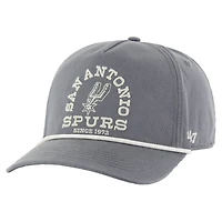 Men's '47 Charcoal San Antonio Spurs Canyon Ranchero Hitch Adjustable Hat