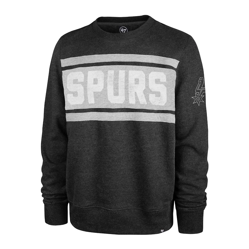 Chandail à enfiler San Antonio Spurs Tribeca Emerson '47 noir chiné pour hommes