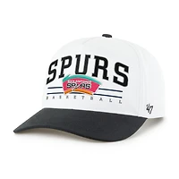 Men's '47 White/Black San Antonio Spurs Roscoe Two-Tone Hitch Adjustable Hat