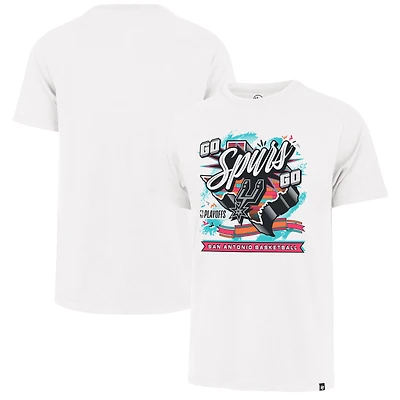 T-shirt Franklin blanc San Antonio Spurs '47, deuxième tour des séries éliminatoires NBA 2026