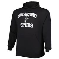 Men's Black San Antonio Spurs Big & Tall Heart Soul Pullover Hoodie