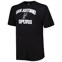 T-shirt noir San Antonio Spurs Big & Tall Heart Soul pour homme