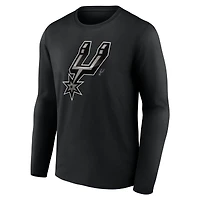Men's  Black San Antonio Spurs Midnight Mascot Long Sleeve T-Shirt