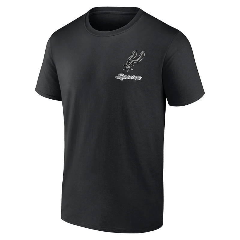 T-shirt noir pour homme San Antonio Spurs Never Over