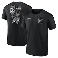 Men's  Black San Antonio Spurs Split Zone T-Shirt