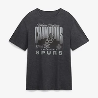 Men's Charcoal San Antonio Spurs 2026 NBA Western Conference Champions T-Shirt