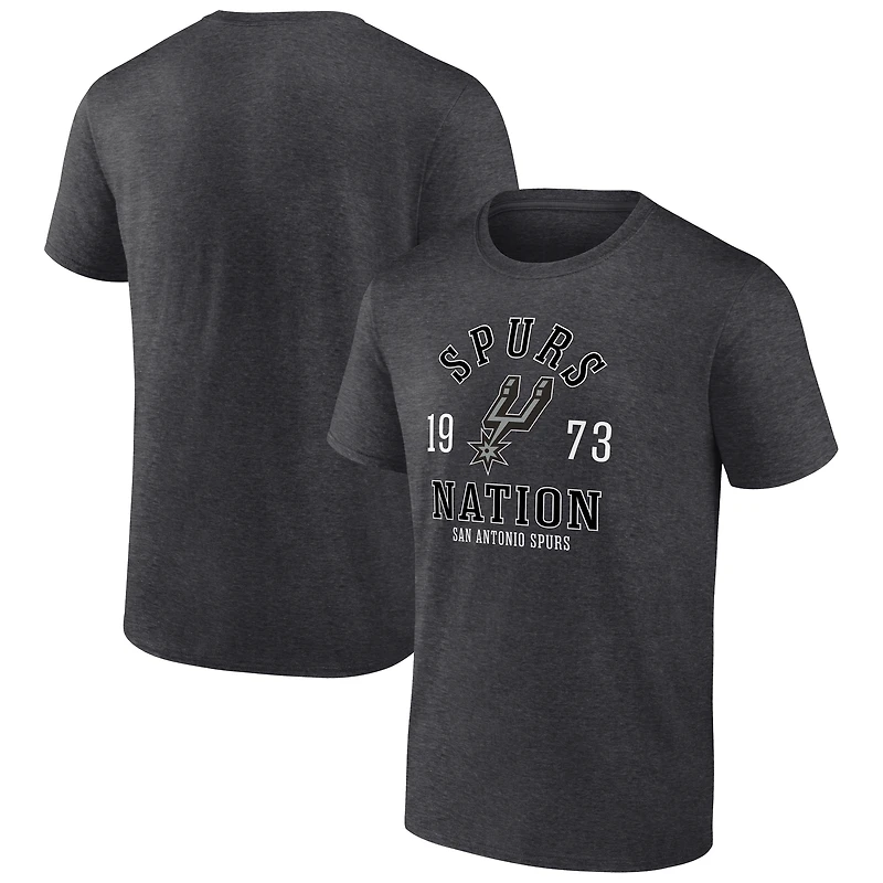 Men's  Charcoal San Antonio Spurs The Extras T-Shirt