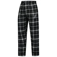 Men's Concepts Sport Black/Gray San Antonio Spurs Ultimate Plaid Flannel Pants