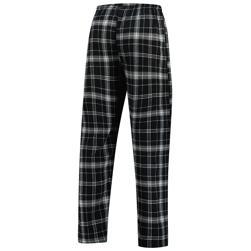 Men's Concepts Sport Black/Gray San Antonio Spurs Ultimate Plaid Flannel Pants