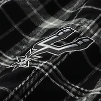 Men's Concepts Sport Black/Gray San Antonio Spurs Ultimate Plaid Flannel Pants