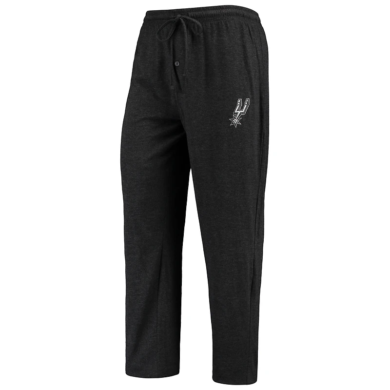 Men's Concepts Sport Gray/Black San Antonio Spurs Long Sleeve Top & Pants Sleep Set