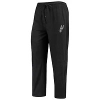 Men's Concepts Sport Gray/Black San Antonio Spurs Long Sleeve Top & Pants Sleep Set
