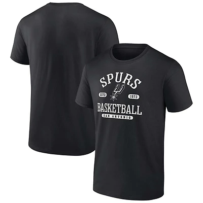 T-shirt noir Fanatics pour hommes San Antonio Spurs Calling Plays