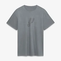 Men's Fanatics Gray San Antonio Spurs Beach Wash T-Shirt