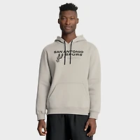 Men's Fanatics Off White San Antonio Spurs Crossover Collection Blocked Shot Premium Pullover Hoodie