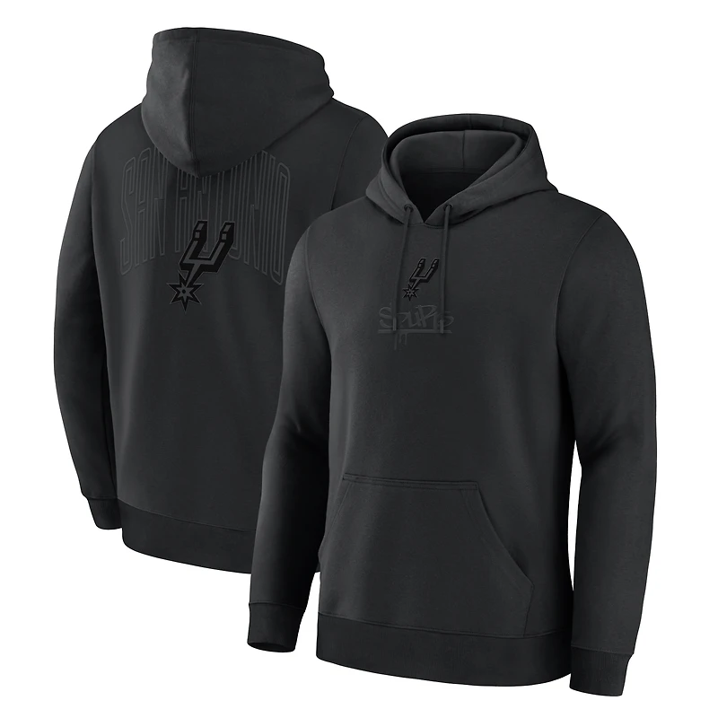 Sweat à capuche noir San Antonio Spurs pour homme (Fanatics)