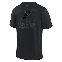 T-shirt épais noir San Antonio Spurs de Fanatics pour homme