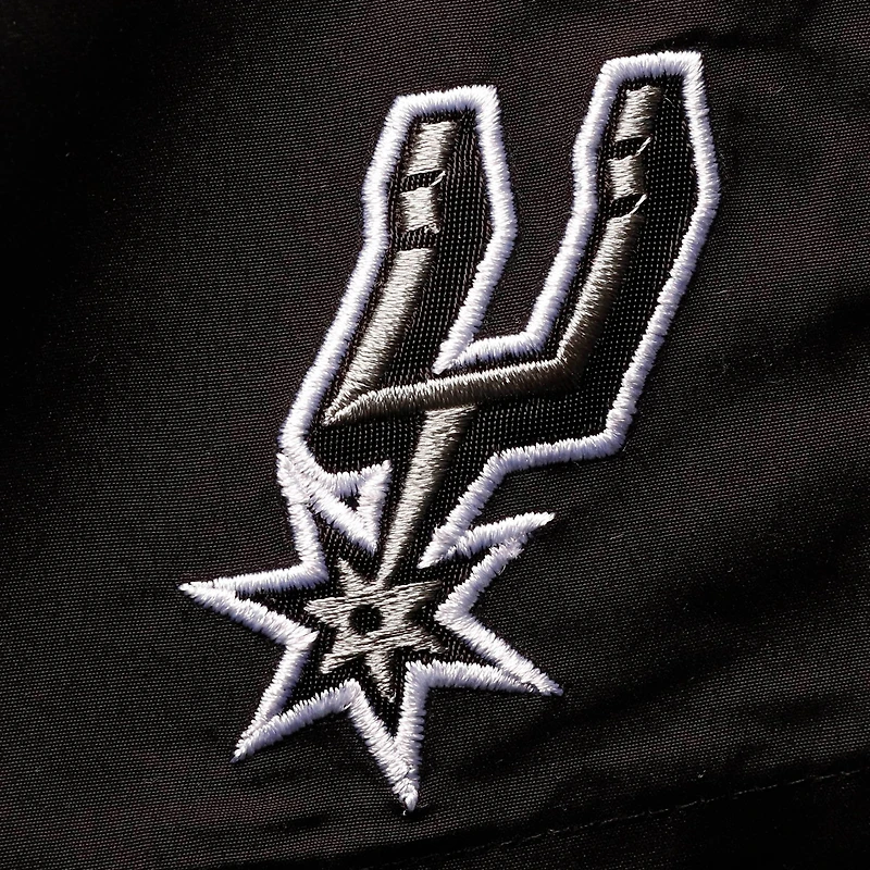 Short de bain G-III Sports by Carl Banks pour homme noir San Antonio Spurs Sand Beach Volley