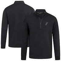 Pull noir à fermeture éclair quart de tour Accolade Cushion San Antonio Spurs pour homme Levelwear
