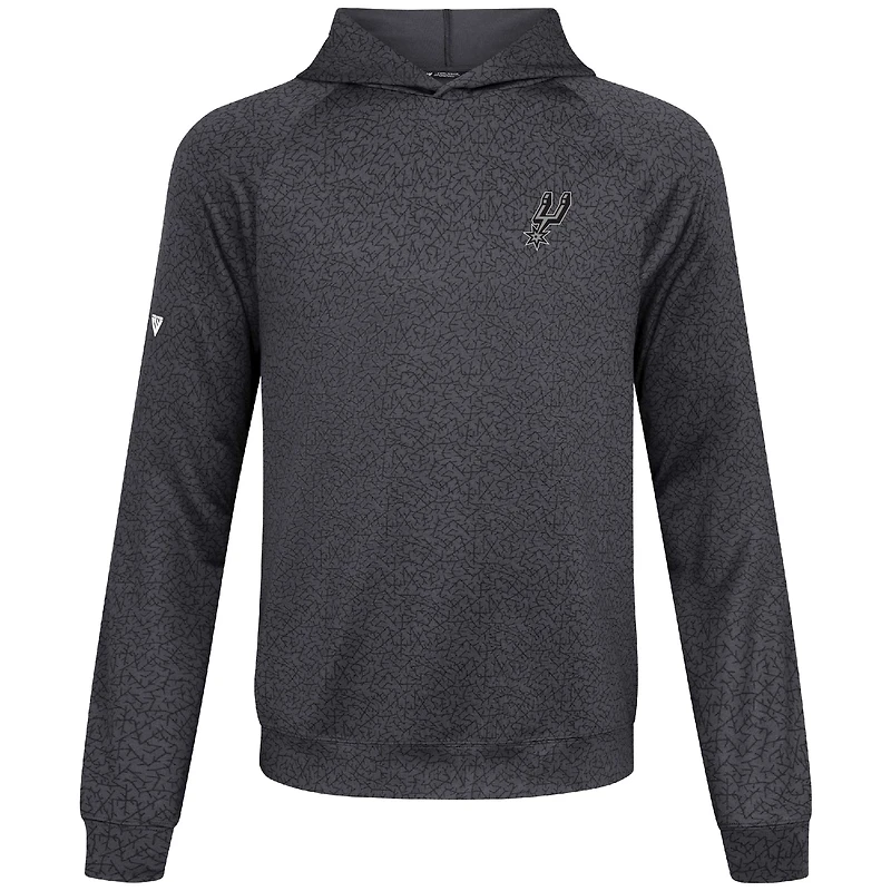 Sweat à capuche noir Levelwear pour homme, San Antonio Spurs Challenger